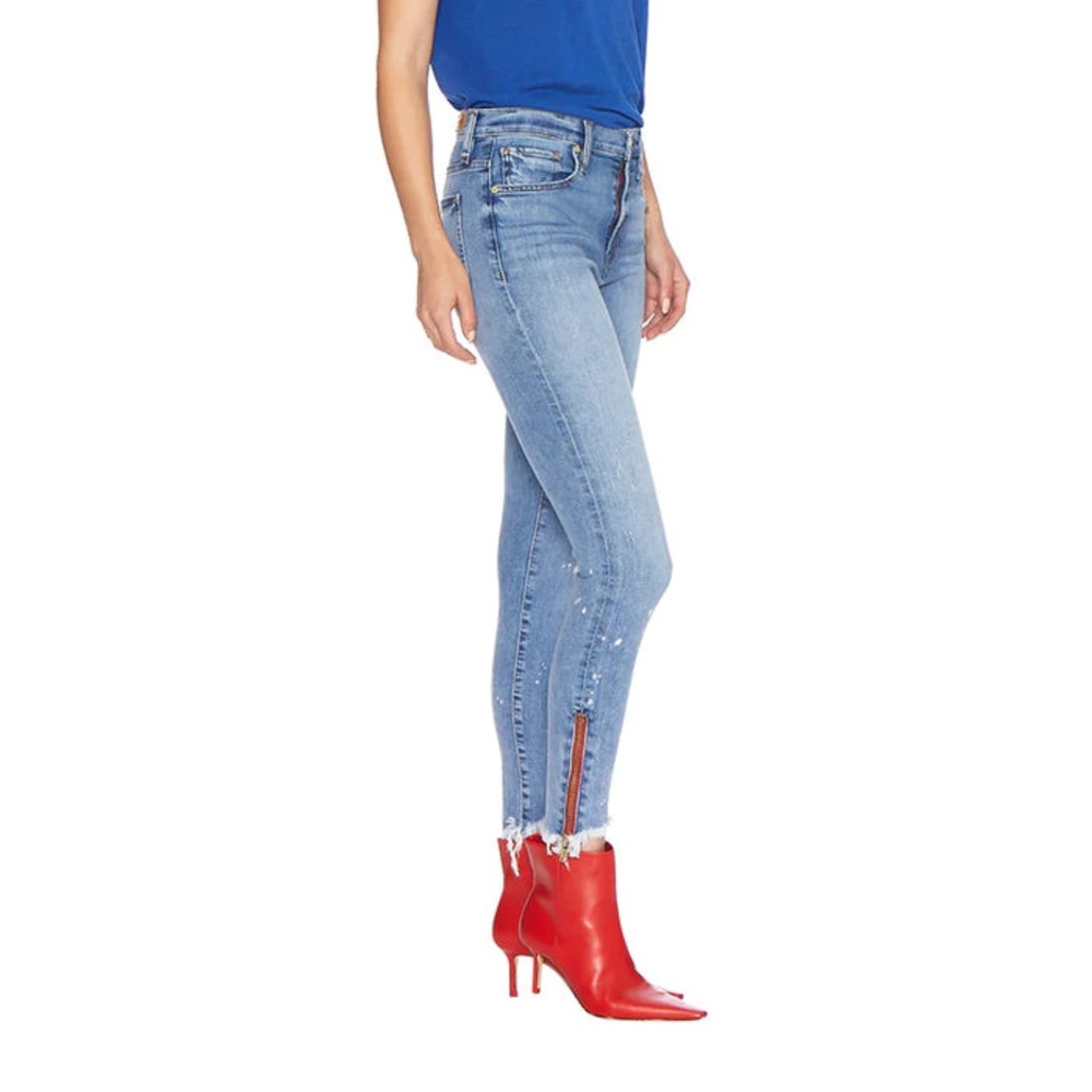 Etienne Marcel Women's Indigo Splatter Jeans Size 25